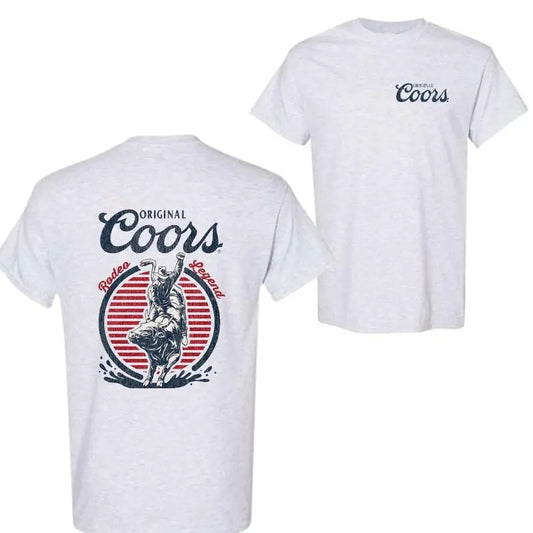 Coors Rodeo Vintage Graphic T-Shirt, Retro Cowboy Shirt, Vintage Washed Shirts, For Men, For Women