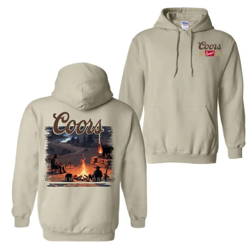 Coors Sunset in Golden Colorado T-Shirt Hoodie, Coors Banquet Hoodie For Men And Women, Unisex Shirtstyle{n002}2