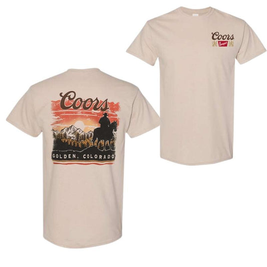 Coors Sunset in Golden Colorado T-Shirt, For Men And Women, Unisex Shirt