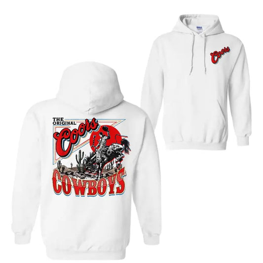 Coors Western Cowboy 2 Sides Hoodie, For Men And Women, Trendy Shirt