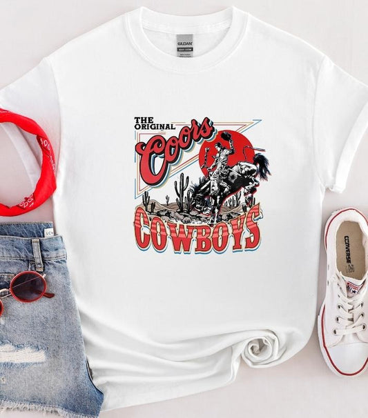 Coors Western Cowboy T-Shirt, Vintage 90s Western Shirt, Retro Coors Tee, Rodeo Cowboy Shirt, Coors Original Cowboy vintage T-shirt, sweater and Hoodie cotton shirt