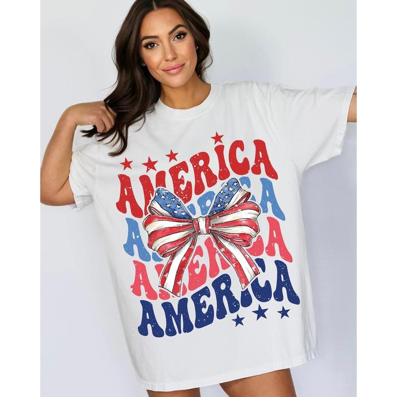 Coquette American Flag Shirt, Coquette 4th Of July Shirt, 4th of July sublimation, America Tee, American Flag sublimation, Sublimation Designs