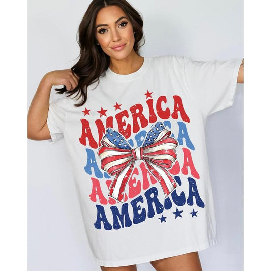 Coquette American Flag Shirt, Coquette 4th Of July Shirt, 4th of July sublimation, America Tee, American Flag sublimation, Sublimation Designs