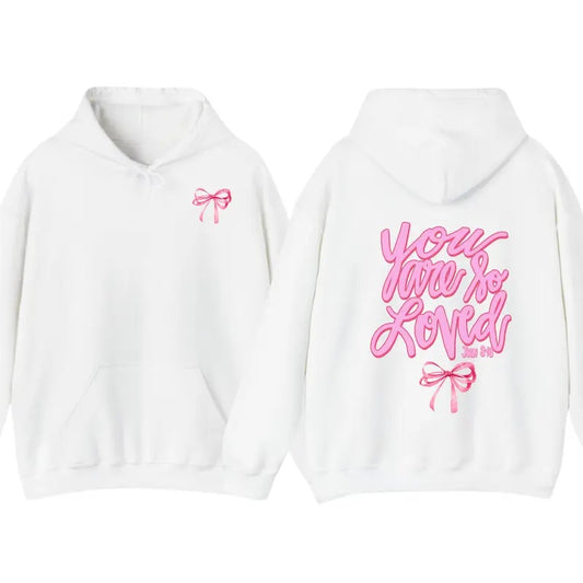 Coquette Christian Hoodie T-Shirt, Jesus Hoodie Pink Christian, Bow Hoodie Shirt Faith Hoodie. Jesus Gift For Her