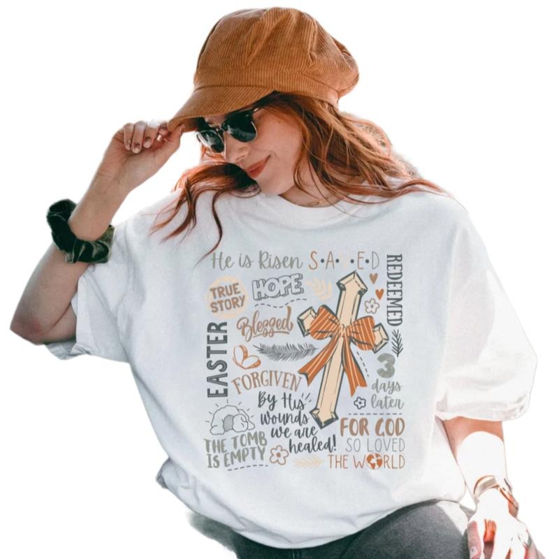 Coquette Jesus Tshirt, Religious Easter Shirt, Retro Christian Easter Shirt , By His Wounds We Are Healed Tee, Unisex Short Sleeve Tee, Casual Clothing