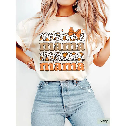 Coquette Mama Basketball T-Shirt, Basketball Mom Shirt Womens Basketball T-Shirt, Basketball Lover Gift for Basketball Season