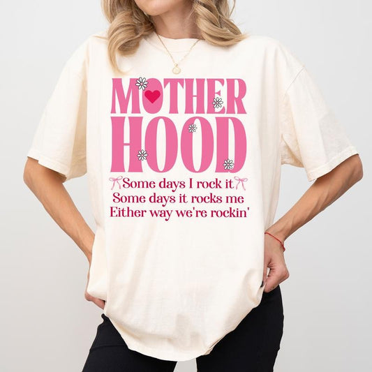 Coquette Motherhood Comfort Colors Shirt, Funny Mom Life T-shirt, Cute Mama Graphic Tee, Funny Mothering Clothing, Gift For Mom, Mother's Day Gifts