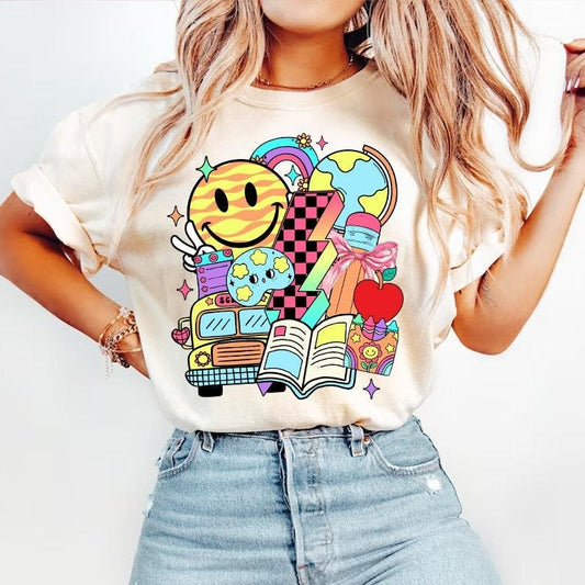 Coquette Teacher Tshirt, Teacher Pencil Coquette Bow Shirt, Teach Love Inspire Tee, Teacher Gift, Back To School, Teacher Appreciation Gift, Last Day Of School, Unisex T-Shirt, Gifts For Friend, Short Sleeve Tee Shirt, Gifts For Birthday Fathers Day