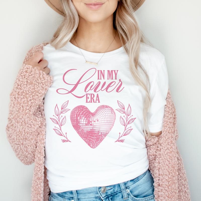 Coquette tee In My Love Era Valentine T-Shirt Valentines Love Era Tshirt Pink Heart Love Valentine Tees Valentine In My Love Era Tshirt Womens Valetines T-shirt Valentine Sublimation Tees Vintage Valentine Tee