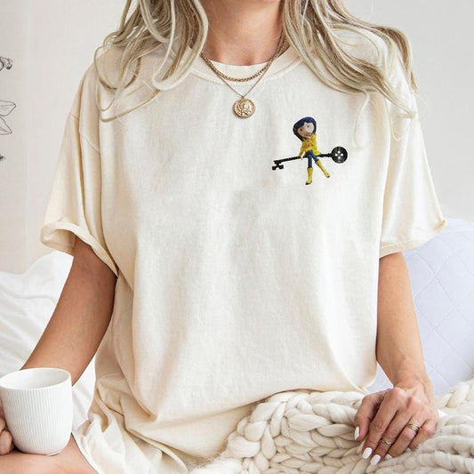 Coraline Cartoon Shirt, Caroline Doll T-shirt, Coraline Movie Sweatshirt, Retro Halloween Coraline Shirt, Spooky movie Tee,Classic Movie Tee vintage  tees