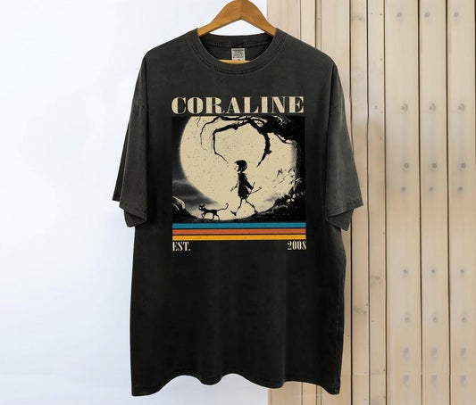 Coraline Comfort colors Shirt, Movie Shirt, Tv series Tee Cotton Fabric