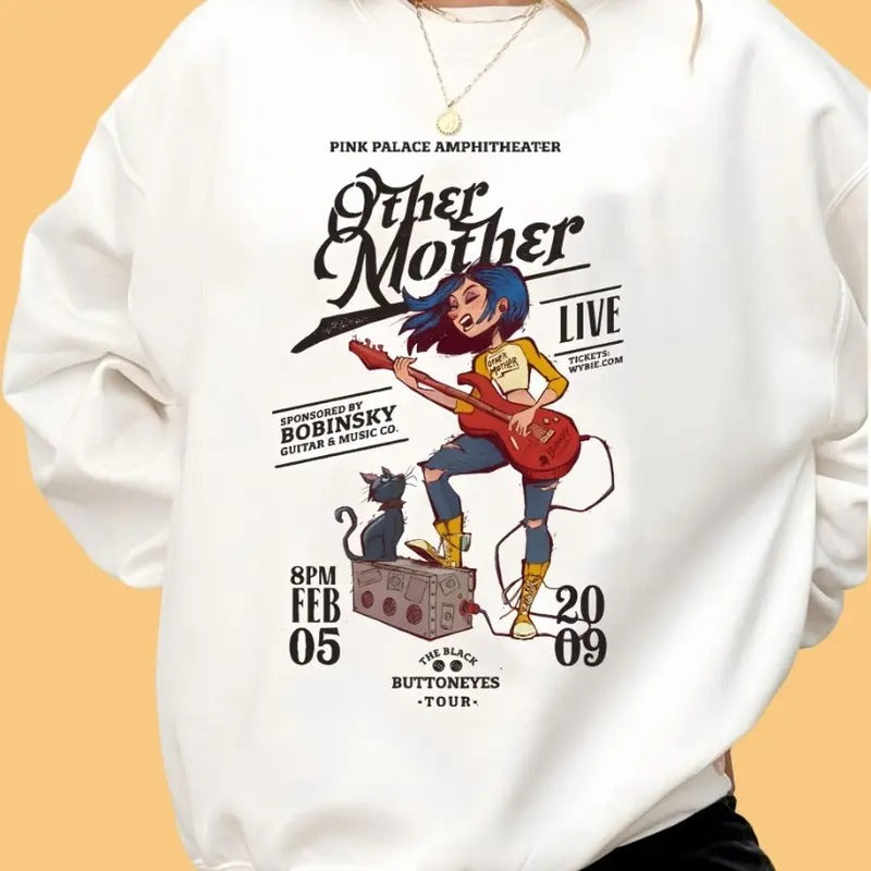 Coraline Other Mother sweatshirt, Funny circus Corr.aa.lineee sweatshirt,  Spooky movie Hoodie, Doll TShirt, Movie Retro Horror Sweatshirt, Halloween Gift Tshirt, Graphic Hoodie