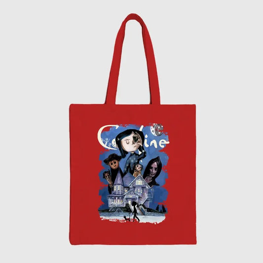 Coraline Tote Bag, Coraline Fan Tote Bag, Cottage Core Bag, Gardening Bag, Fermentation Gift
