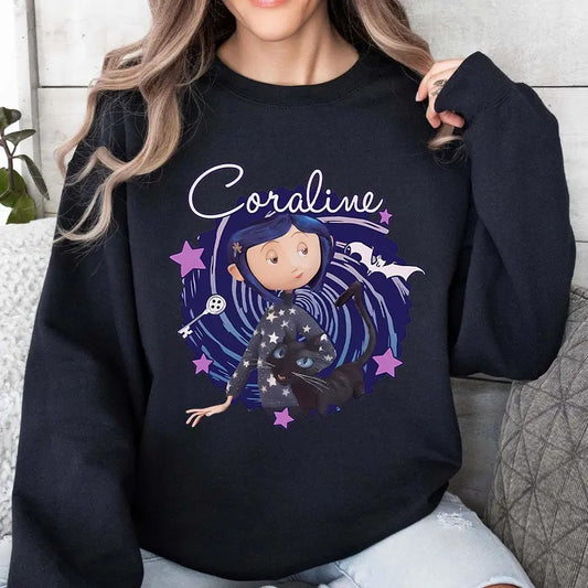 Coraline in The Tunnel Shirt, The real world and the Another World Coraline, Horror Movie Merch, Halloween Christmas Gift, gift for Friends