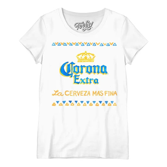 Corona Extra Watercolor Women's Scoopneck T-Shirt - White