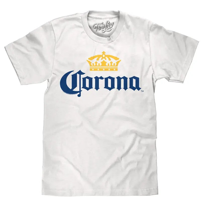 Corona Logo T-Shirt - White graphic tee