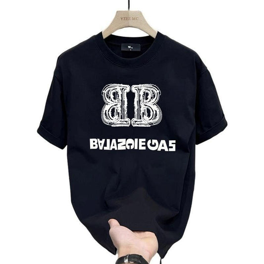 Cotton Short-Sleeved T-shirt for Men and Women Summer Trendy Loose All-Match Couple's Tops