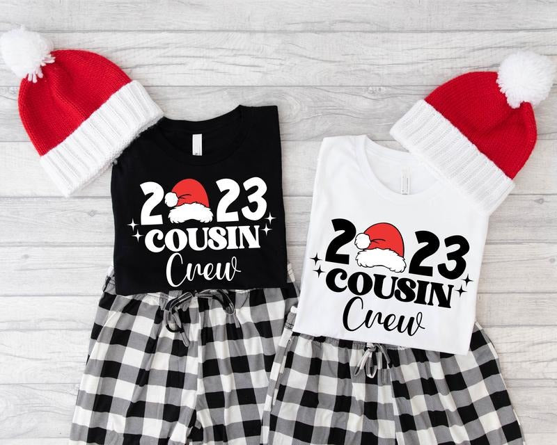 Cousin Crew 2023 Shirt, Family Matching T-Shirt, Cousins Group Gift Tee, Xmas Family Gathering T-Shirt.