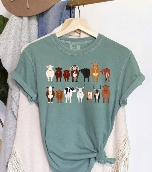Cow Breeds Farm Animal Lover T-Shirtstyle{n002}2