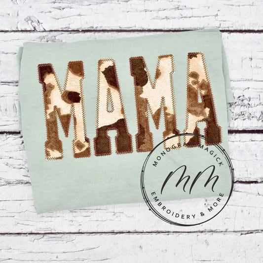 Cow Print Mama TEE Shirt, Comfort Color, Western Shirt, Everyday Casual  Fit