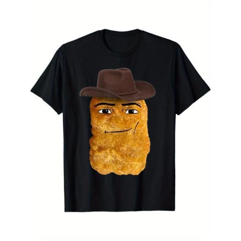 Cowboy Chicken Nugget Meme T-Shirt Made in USA
