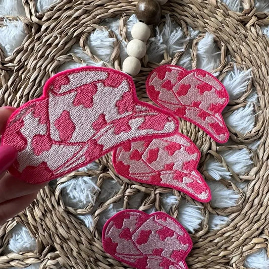 Cowboy Hat Iron On Patch, Preppy Iron On Patch