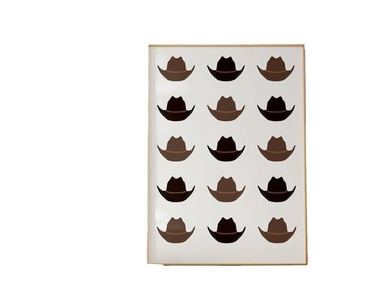 Cowboy Hats Western Art Rodeo Cowboy, Western Nursery Decor Cowgirl Western Aesthetic, Neutral Aesthetic Print, Cowboy Hats, Gifts For Her Wall Art, Poster Prints No Frame, Wall Decoration, Big Wall Decor, Gifts For Birthday Landscape Ornaments