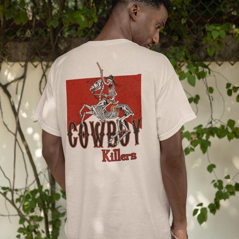 Cowboy Killers Rodeo 90s T-Shirt, Vintage Graphic Western Shirt, Retro Cowboy Tee, Relaxed Adult Unisex Shirt, Menswear Crewneck Tshirt, Streetwear