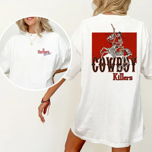 Cowboy Killers Rodeo 90s T-Shirt, Vintage Graphic Western Shirt, Retro Cowboy Tee, Relaxed Adult Unisex Shirt, Menswear Crewneck Tshirt, Streetwearstyle{n002}2