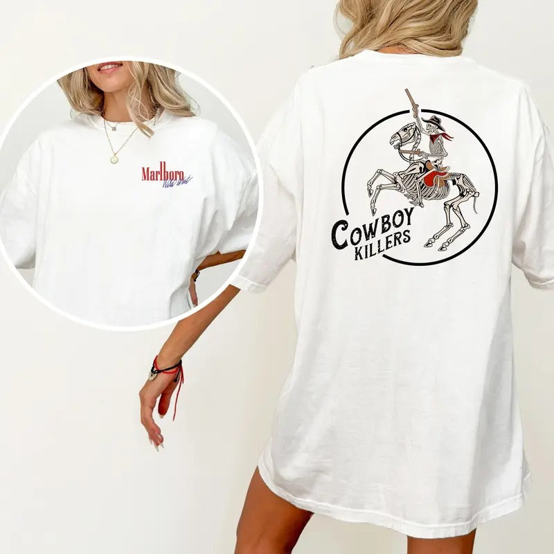Cowboy Killers Rodeo 90s T-Shirt, Vintage Graphic Western Shirt, Retro Cowboy Tee, Relaxed Adult Unisex Shirt, Menswear Crewneck Tshirt, Streetwearstyle{n002}3