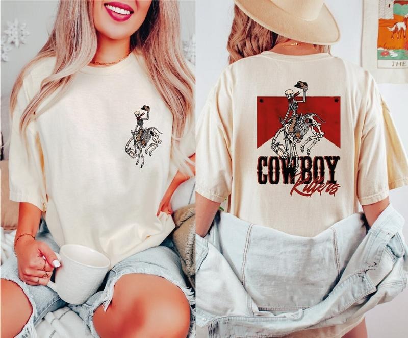 Cowboy Killers Shirt, Western Cowboy Shirt, Western Skeleton Tee, Western Rodeo Shirt, Howdy Cowgirl Tee, Unisex T-Shirt, Gifts For Women Men, Short Sleeve Tee Shirt, Gifts For Birthday Mothers Day Christmas