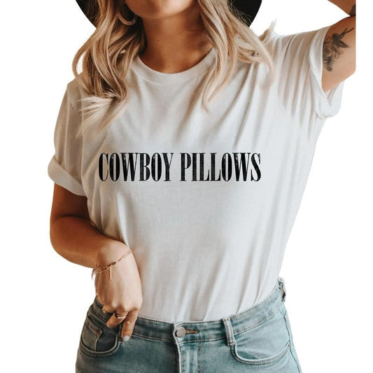 Cowboy Pillows T Shirt, Concert Shirt, Vintage Cowgirl Shirt, Cowgirl Outfit, Unisex T-Shirt, Short Sleeve Tee Shirt, Cool Gifts For Women, Gifts For Birthday Mothers Day