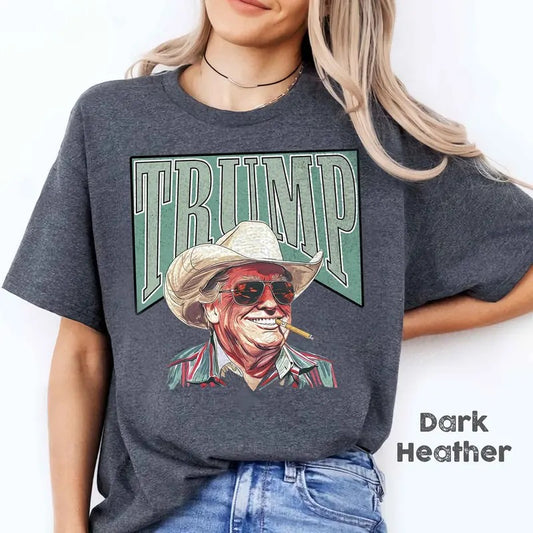 Cowboy Western Make America Great Donald Daddy T-Shirt, Trump President Shirt, Donald Trump Funny Shirt, Trump 2024 Tee