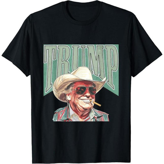 Cowboy Western Make America Great Trump Daddy T-Shirt made in usa