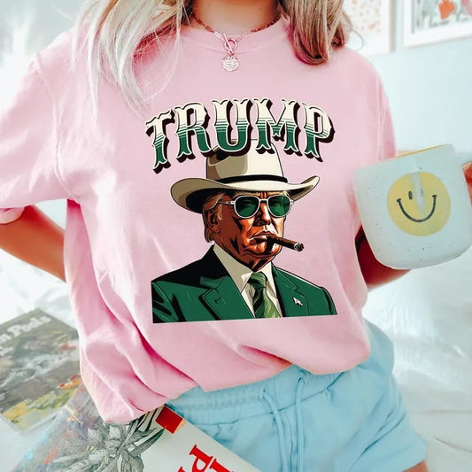 Cowboy Western Shirt, Viral Election 2024 T-Shirt, Trum Cowboy T-Shirt, Unisex T-Shirt, For Men, For Women