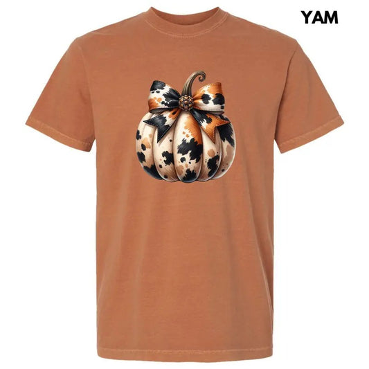Cowhide Pumpkin Comfort Colors T-Shirt 'NLB'