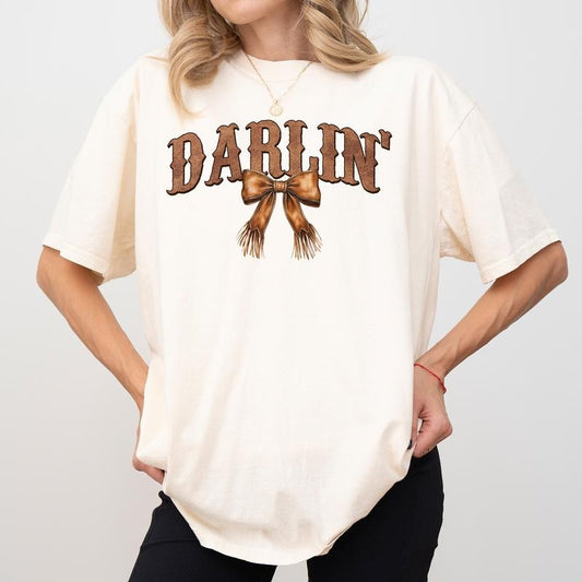 Cowquette Darling Western Comfort Colors Shirt, Coquette Retro Cowgirl T-shirt, Rodeo Graphic Tee, Vintage Country Girl Clothing, Gift For Her