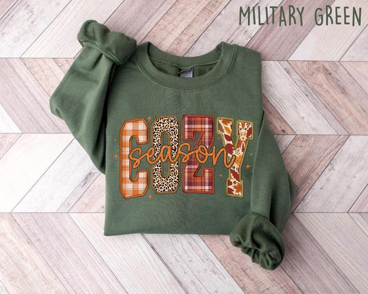 Cozy Season Sweatshirt Retro Fall Sweatshirt Get Cozy Sweatshirt Womens Fall Sweaters Fall Graphic Tee Women Fall Shirtsweater Weather  T-shirt, sweater and Hoodie
