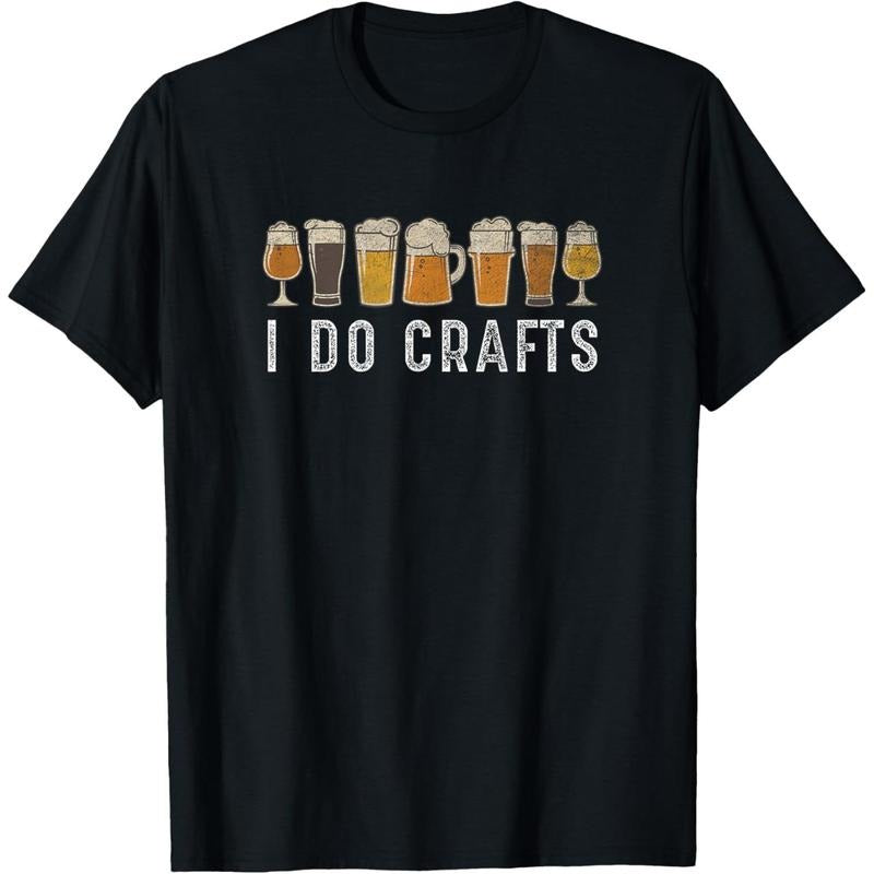 Craft Beer Vintage I Do Crafts Home Brew Art T-Shirt  made in us