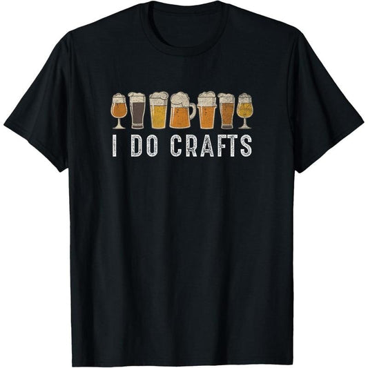 Craft Beer Vintage I Do Crafts Home Brew Art T-Shirt  made in us