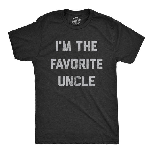 Crazy Dog Mens Funny Uncle T Shirts Sarcastic Family Tees for Guys