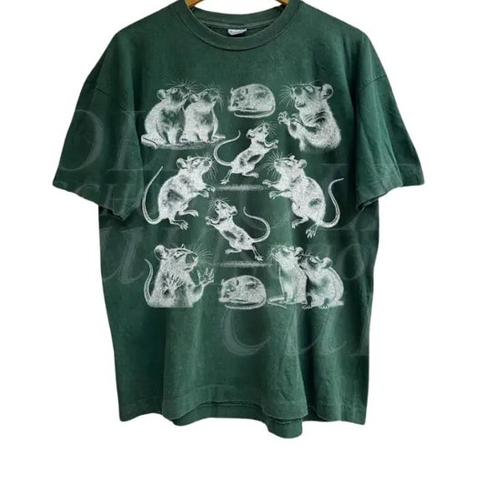 Crazy Rats Vintage 90s T-Shirt, Retro Medieval Rat Tshirt, Gothic Grunge Clothing, Horror Funny Rats Tee, Dark Academia Shirt, Rat Gifts,graphic tees, meme shirts, vintage clothing, unhinged shirts, men's vintage tees