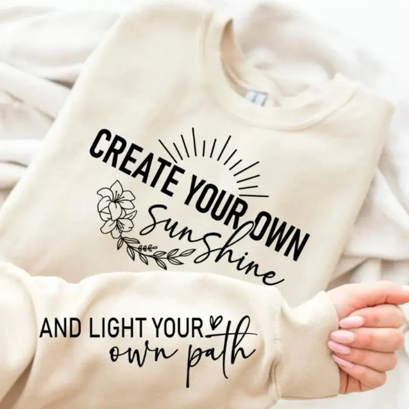 Create Your Own Sunshine Fleece Crewneck Sweatshirt