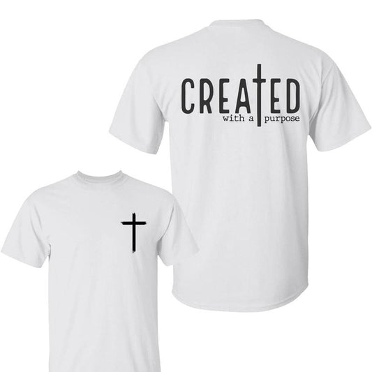 Created With A Purpose Shirt, Faith T-Shirt, Bible Quotes Shirt, Trendy Christian Tee, Unisex Shirt, Gift For Him, Gift For Her
