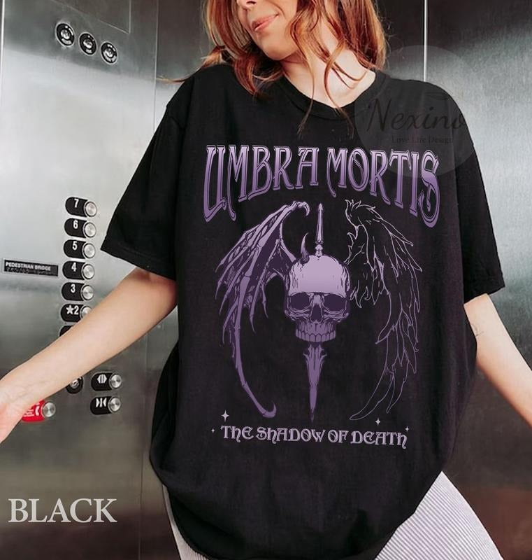 Crescent City Fan T-Shirt -Tee,Umbra Mortis & Orion Hunt Athalar Design, SJM Bookish Merch, Bryce Quinlan Tee-BookTok Favorite