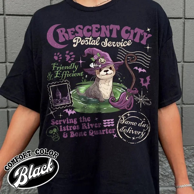 Crescent City Postal Service Shirt, Read More Books Halloween Shirt, SJM, throne of glass merch, haunting adeline merch, acotar, dark romance shirts