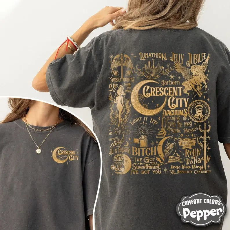 Crescent City shirt , Jelly Jubilee shirt, Umbra Mortis shirt, Sarah J Maas Merch, House of Flame and Shadow shirt, Casual Cotton Casual Cotton