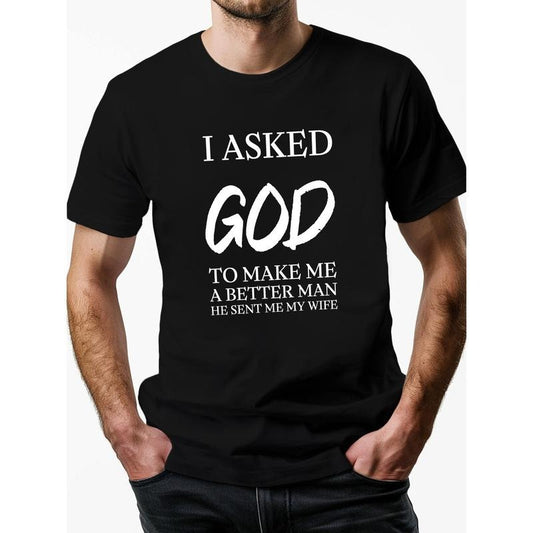 Crew Collar T-shirt - soft, breathable, comfortable for men - all season, slightly stretchy, casual style, 1 piece, 100% cotton T-shirt Made in USA