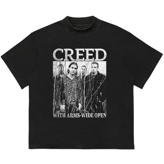 Crre.ed Band T-Shirt Trendy Fit Trendy, Viral, and On-Point Edgy Streetwear