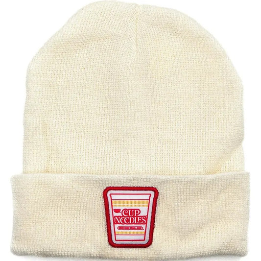 Cup Noodles Ramen Knit Beanie - White